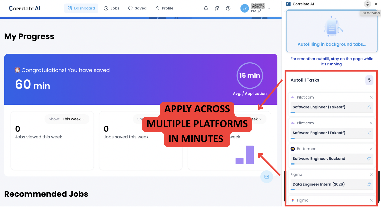 Parallel Job Applications Autofill for Maximum Efficiency